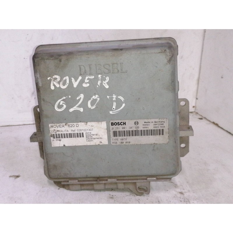 Recambio de centralita motor uce para mg rover serie 600 (rh) referencia OEM IAM 0281001307 MSB100060 TYPE4078