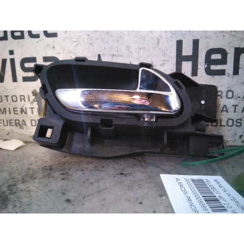 Recambio de maneta interior trasera derecha para peugeot 407 rhr referencia OEM IAM 96526177VD  